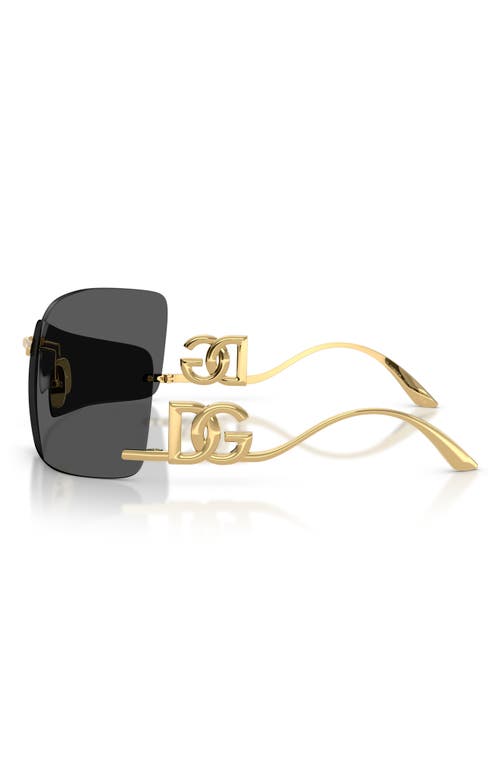 Dolce & Gabbana Dolce&gabbana 79mm Oversize Rectangular Sunglasses