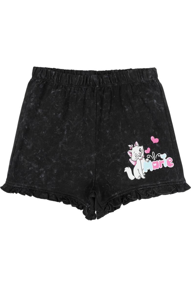 The Aristocats Marie 2-Piece T-Shirt and Shorts Set, Alternate, color, Charcoal Marie