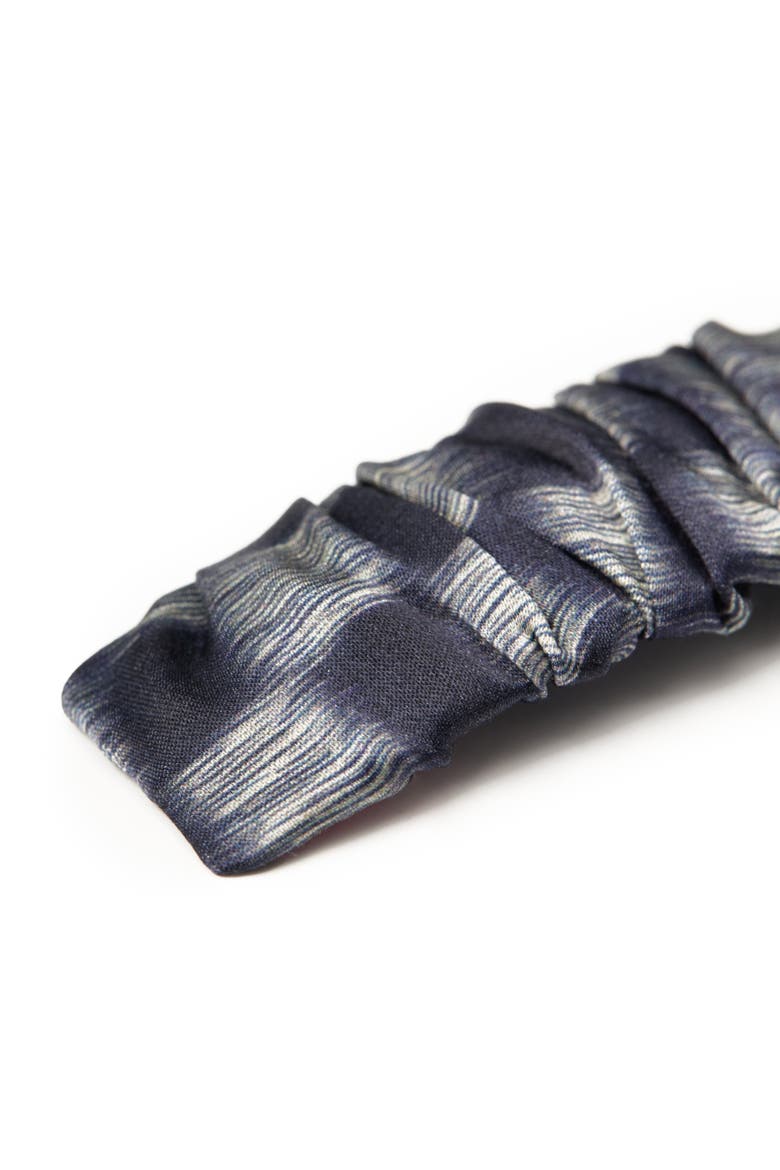 Lunelle Silk Hair Barrette Clip, Alternate, color, Steel Blue