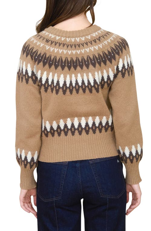 Blu Pepper Fair Isle Cardigan In Multi