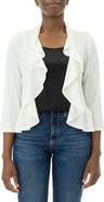 Nina Leonard Mesh Dot Bolero Cardigan