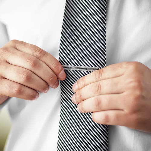 Link Up Black Square Pattern Center Tie Bar Cufflinks And Stud Sets In Metallic