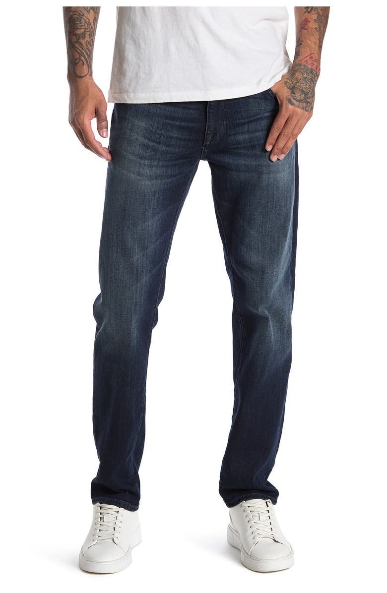 Mavi Jeans Marcus Brooklyn Slim Straight Leg Jeans - Inseam 30"-34", Main, color, Dark Tonal Brooklyn