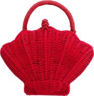 Nina Shelly Rattan Top Handle Bag