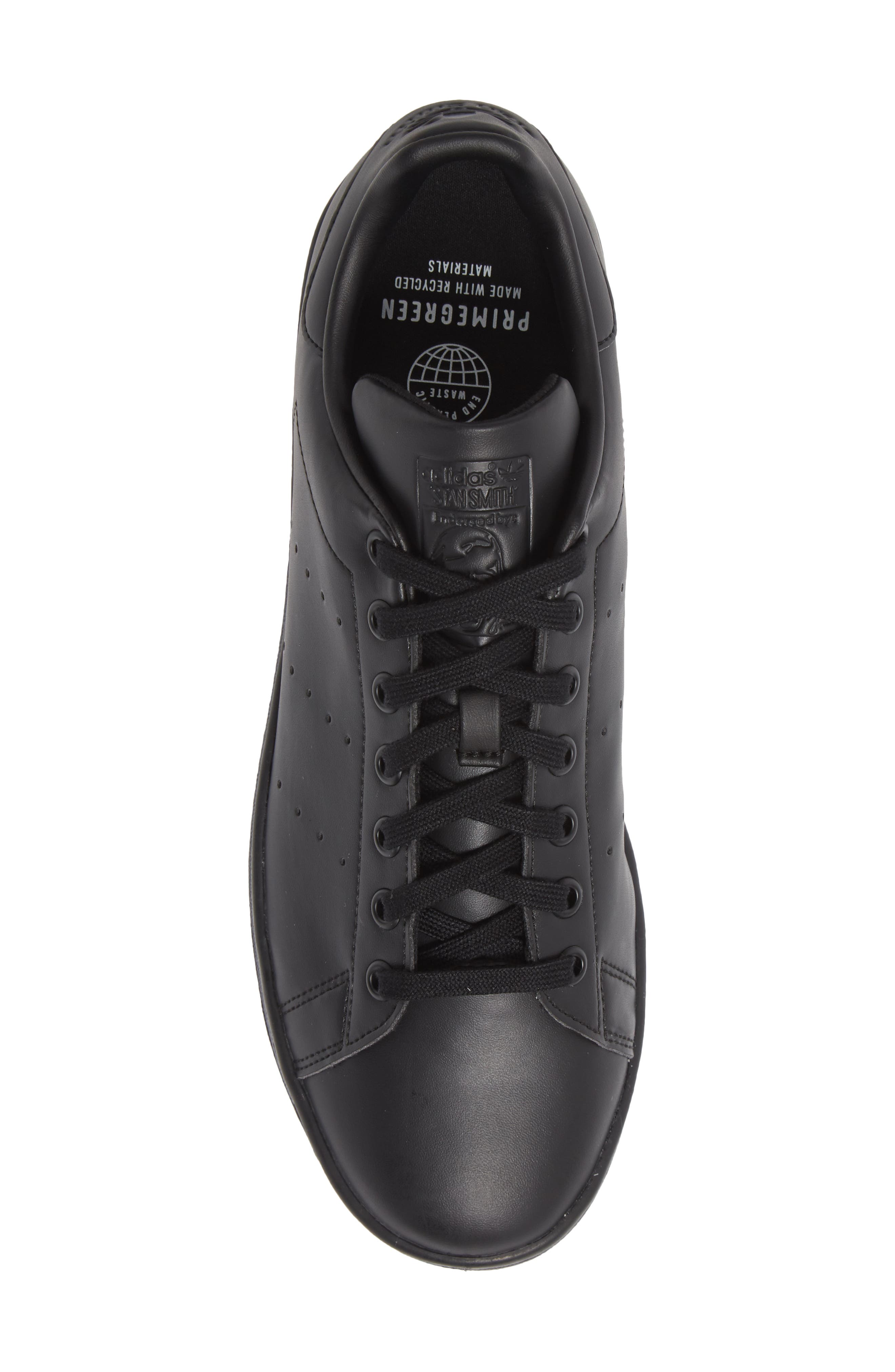 Stan Smith Low Top Sneaker, Alternate, color, CORE BLACK/ CORE BLACK/ FTWR W