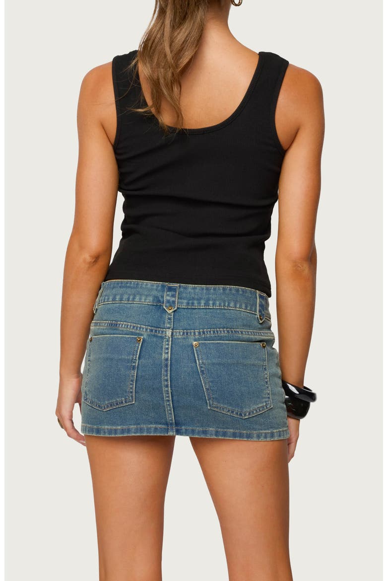 Beach Babe Pearly Button Tank, Alternate, color, BLACK-WASHED