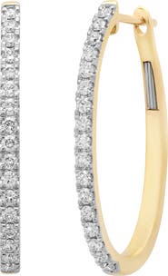 Sara Weinstock 18k Gold Diamond Hoop Earrings