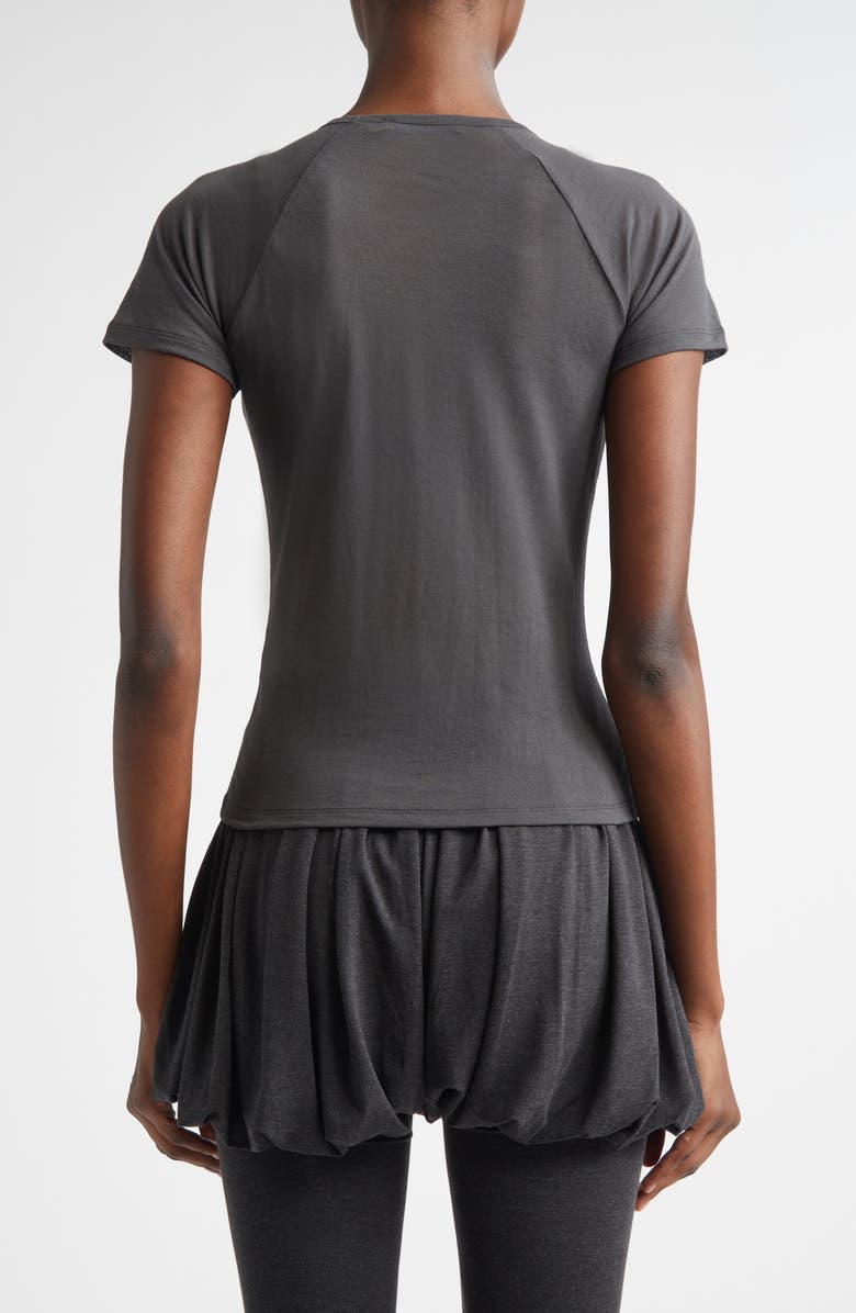 Paloma Wool Omu Raglan Sleeve Jersey Baby Tee, Alternate, color, Dark Grey