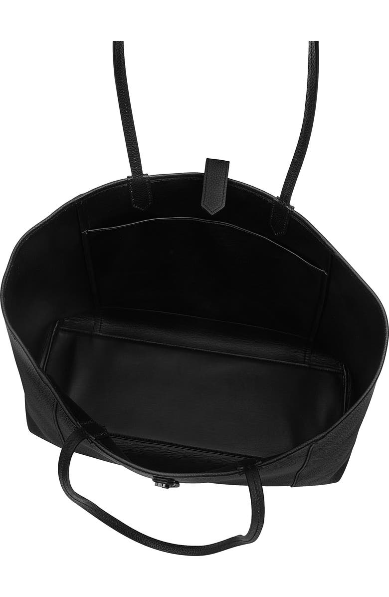 Rebecca Minkoff Megan East/West Leather Tote, Alternate, color, Black