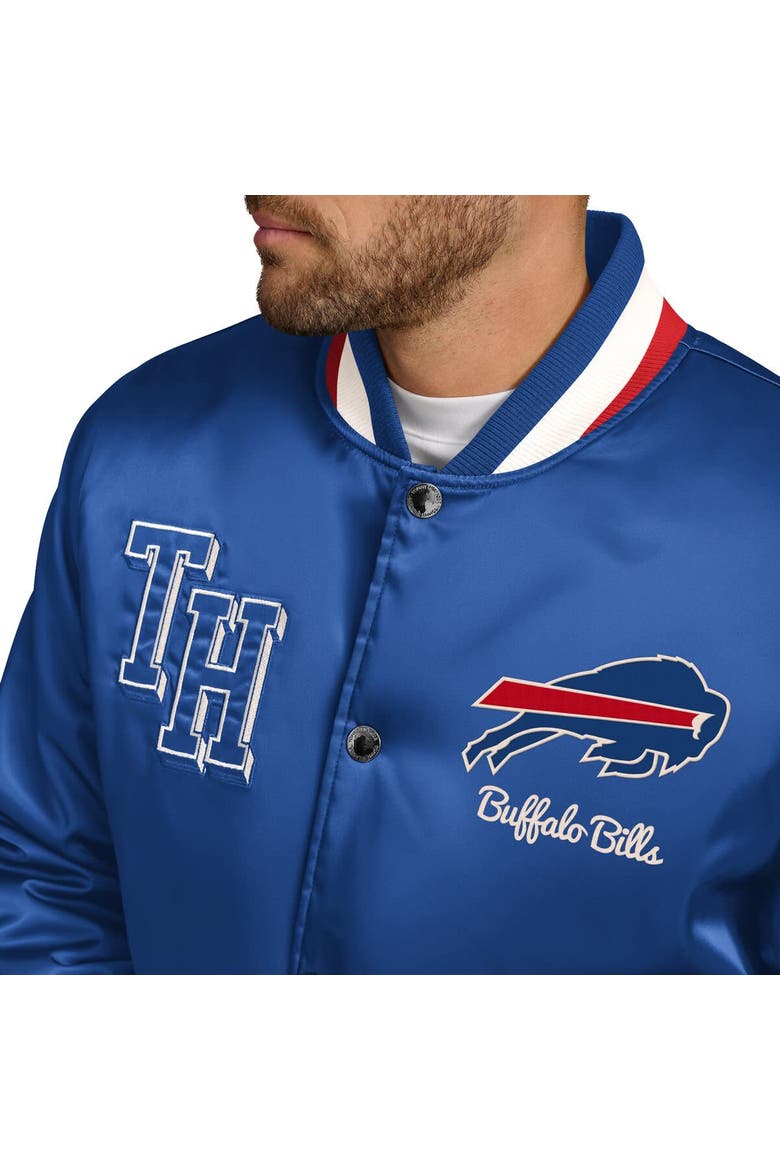 Men's Tommy Hilfiger Royal Buffalo Bills Dante Full-Snap Satin Jacket, Alternate, color, Royal