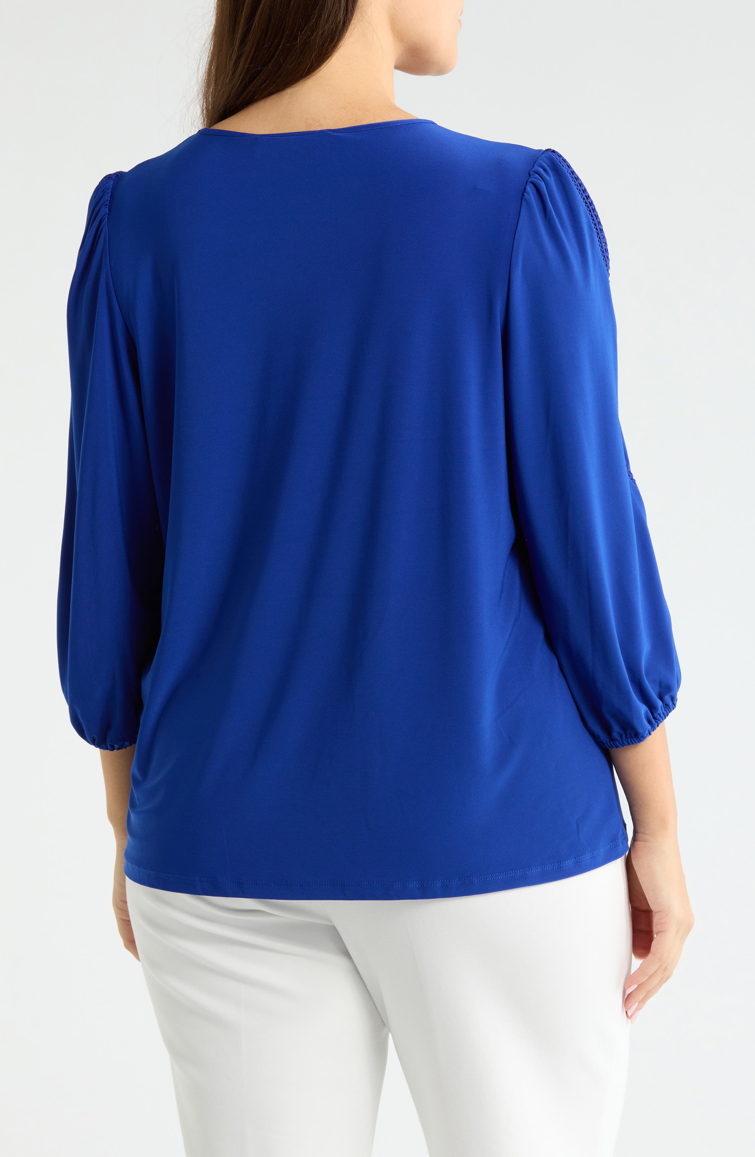 Lace Inset Sleeve Top - image 4