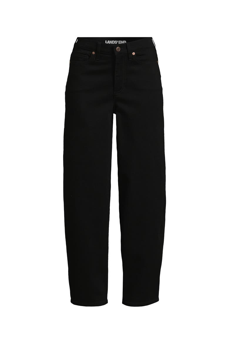 Recover High Rise Barrel Leg Ankle Jeans, Alternate, color, Black