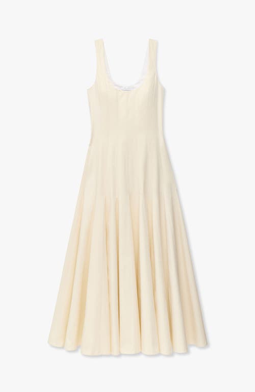 Shop Another Tomorrow Tank Flare Dress In Off White