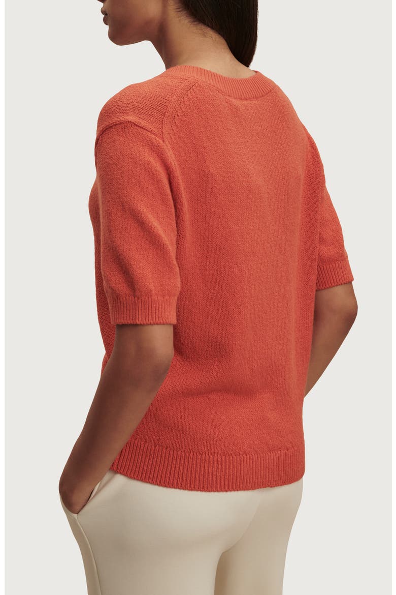 Palmer Short Sleeve Knit Top, Alternate, color, ORANGE WINE