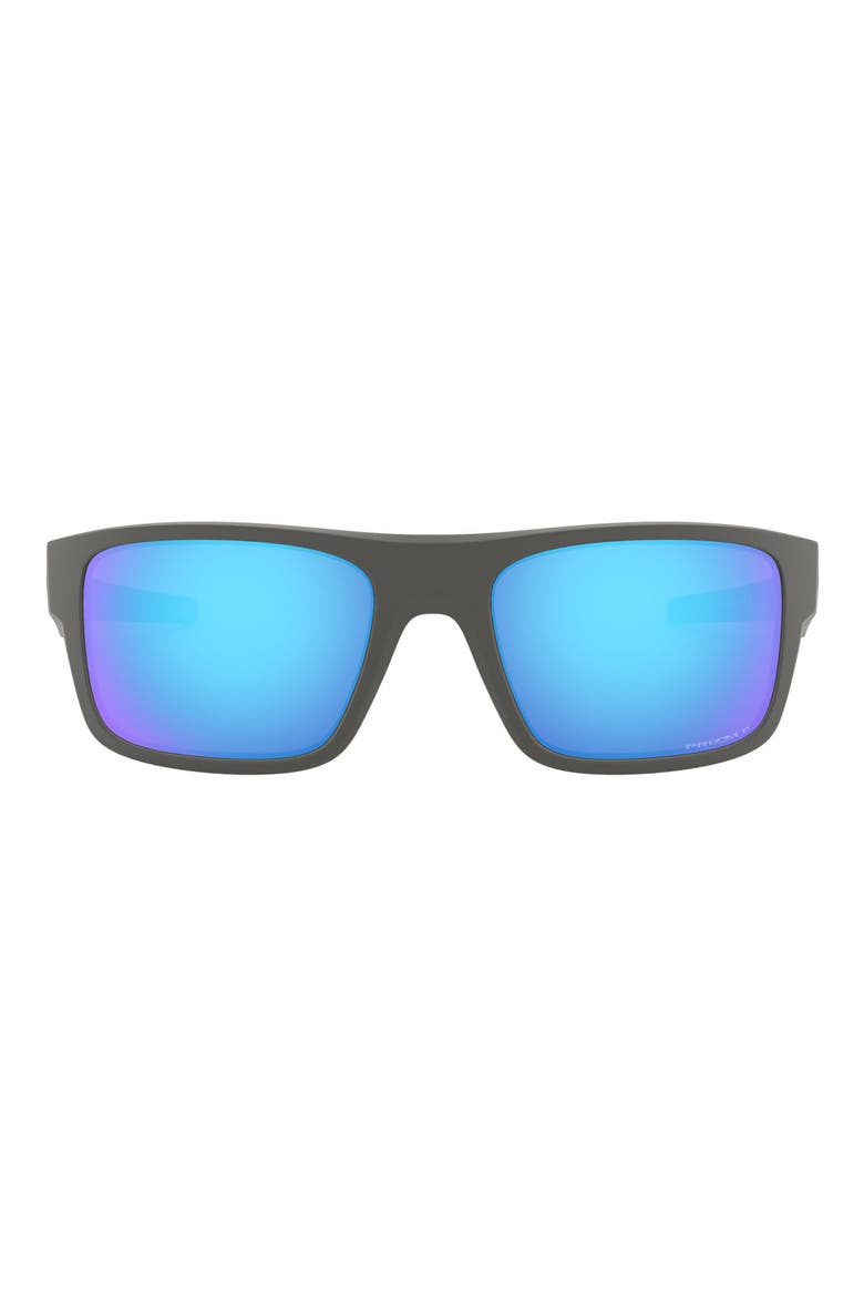 Drop Point™ 61mm Prizm™ Polarized Wrap Sunglasses, Main, color, GUNMETAL