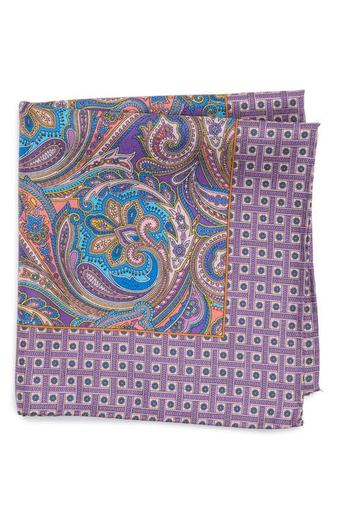 Paisley Silk Pocket Square