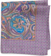 Robert Graham Paisley Silk Pocket Square