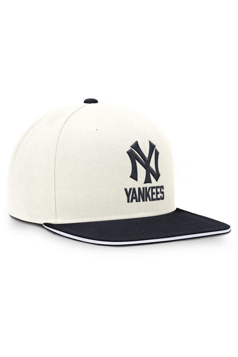 Men's Nike Cream/Navy New York Yankees Cooperstown Pro Dri-FIT Snapback Hat, Alternate, color, Cream