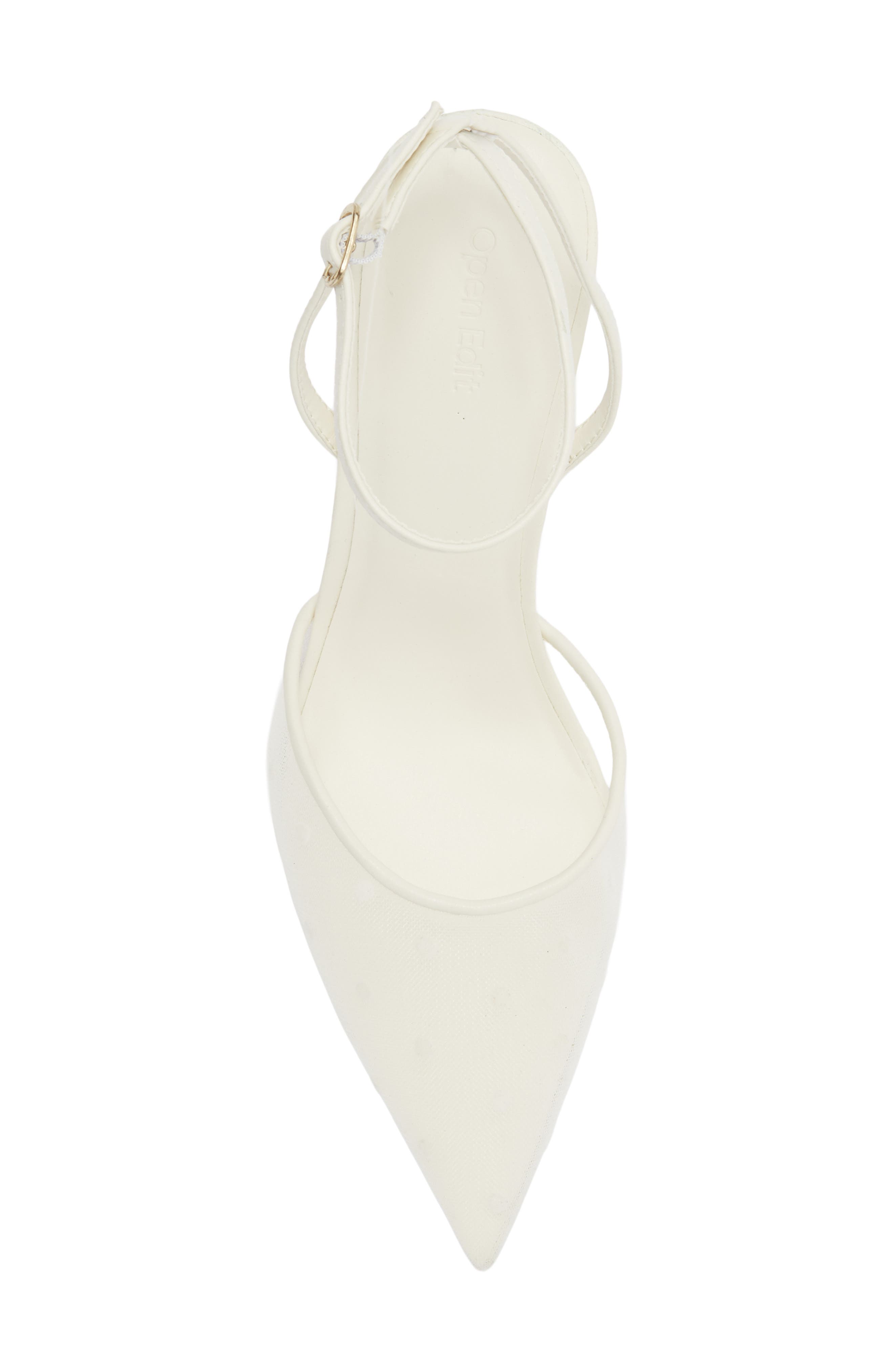 Neesha Ankle Strap Pump, Alternate, color, IVORY CREAM