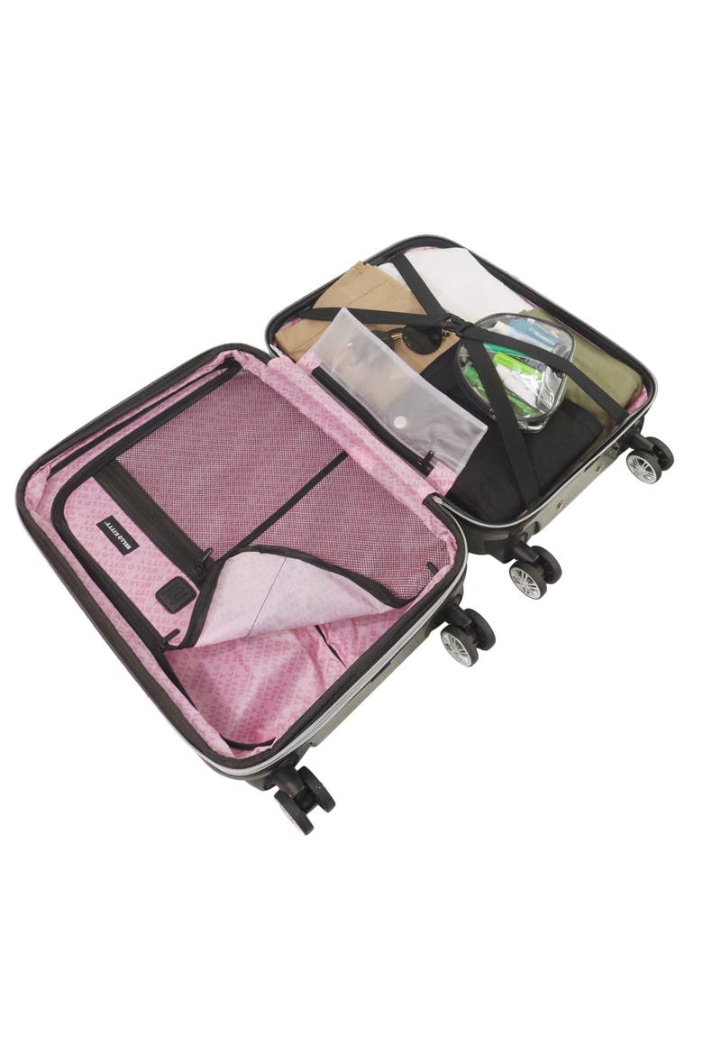 Hello Kitty Pose All Over Print 21" Hard-Sided Luggage, Alternate, color, Black