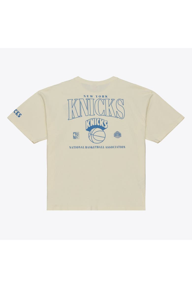 Men's Mitchell & Ness  Oatmeal New York Knicks Heritage Hues Oversized T-Shirt, Alternate, color, Oatmeal