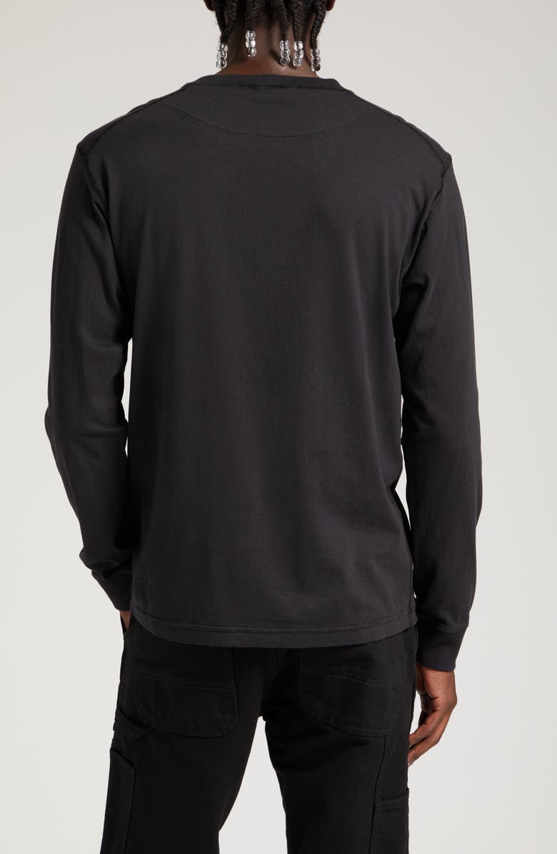 Stone Island Logo Long Sleeve Cotton T-Shirt, Alternate, color,