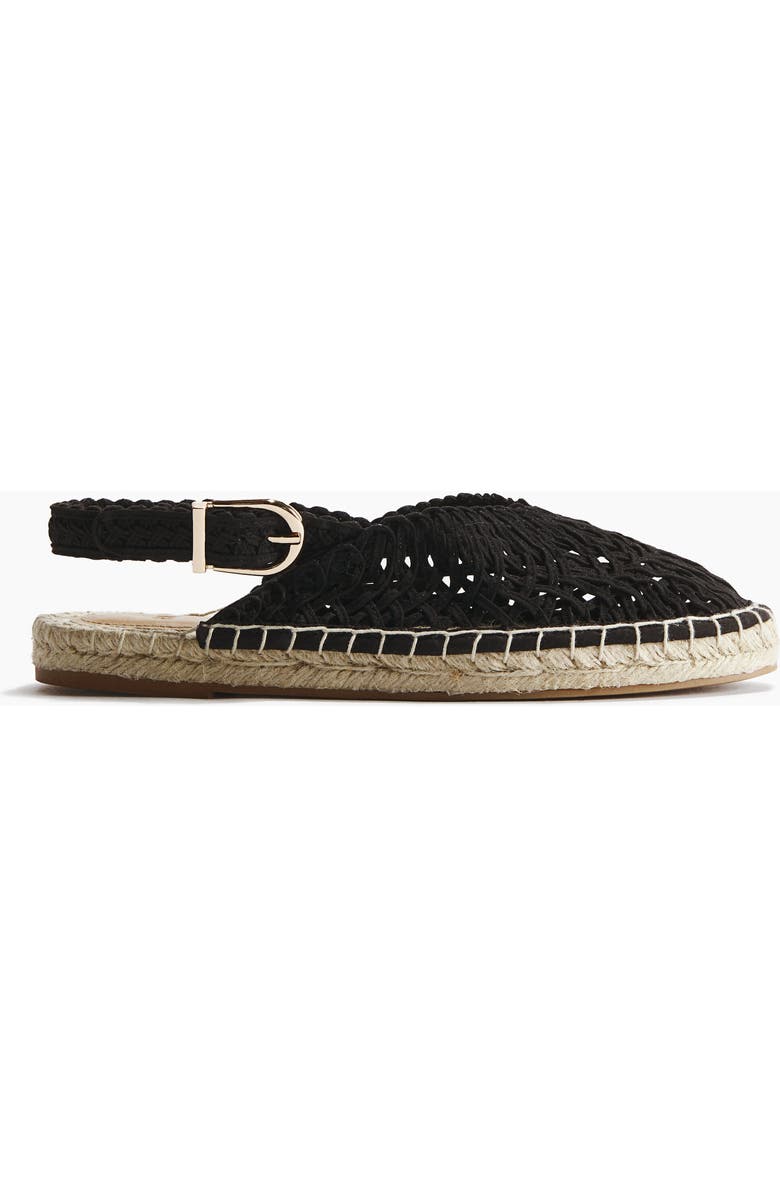 H&M Interwoven espadrilles, Alternate, color, Black