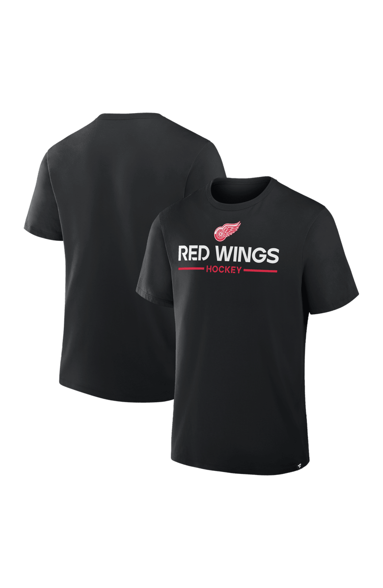 FANATICS Men
s Fanatics Black Detroit Red Wings Authentic Pro Primary T-Shirt, Main, color, Black