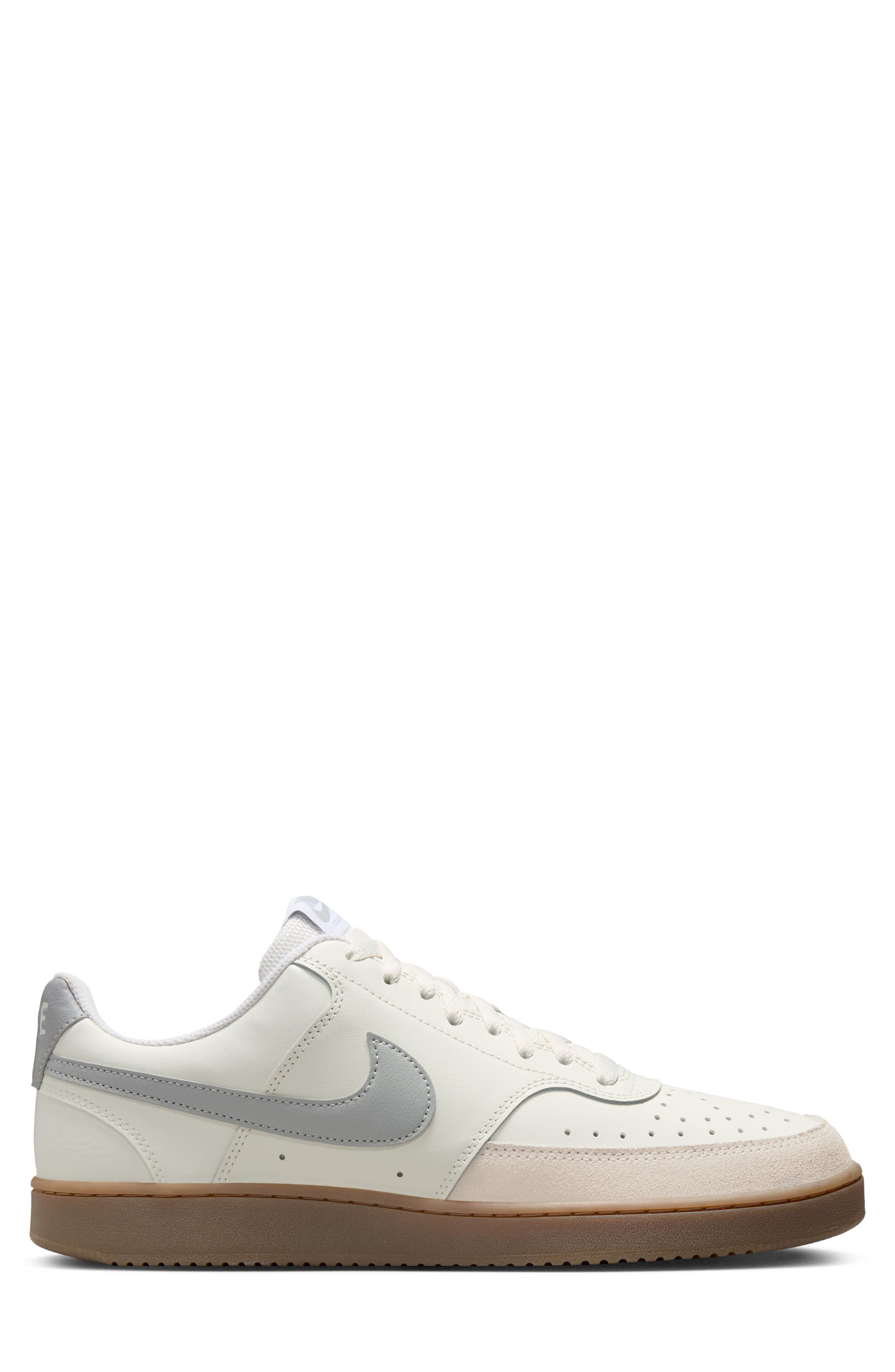 Nike Court Vision Low Sneaker, Alternate, color, 100 Sail/Ltskgy