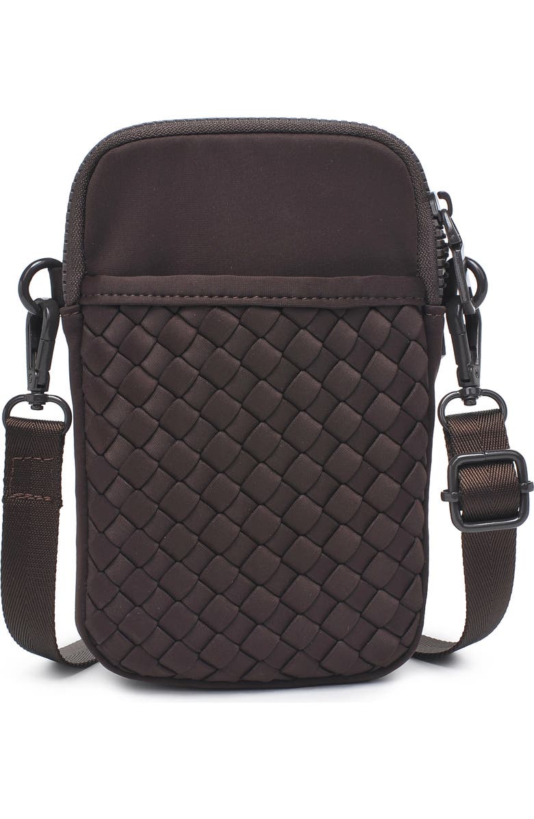 Sol and Selene Divide & Conquer - Woven Neoprene Bag, Alternate, color, Chocolate