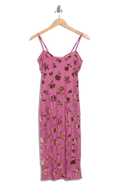 Madden Girl Cami Midi Dress In Pink