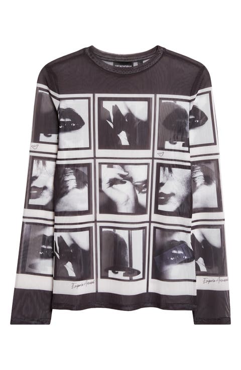 Long Sleeve Graphic Print T-Shirt