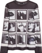 Giorgio Armani Long Sleeve Graphic Print T-Shirt