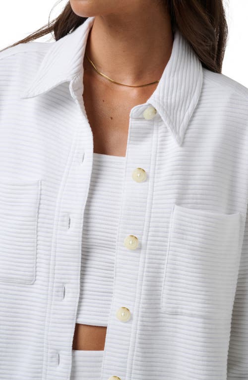 Travismathew Yacht Me Shacket In White