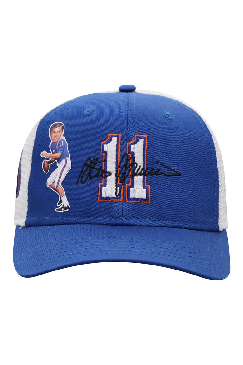 Men's Top of the World Steve Spurrier Royal/White Florida Gators Ring of Honor Trucker Snapback Hat, Alternate, color, ROYAL