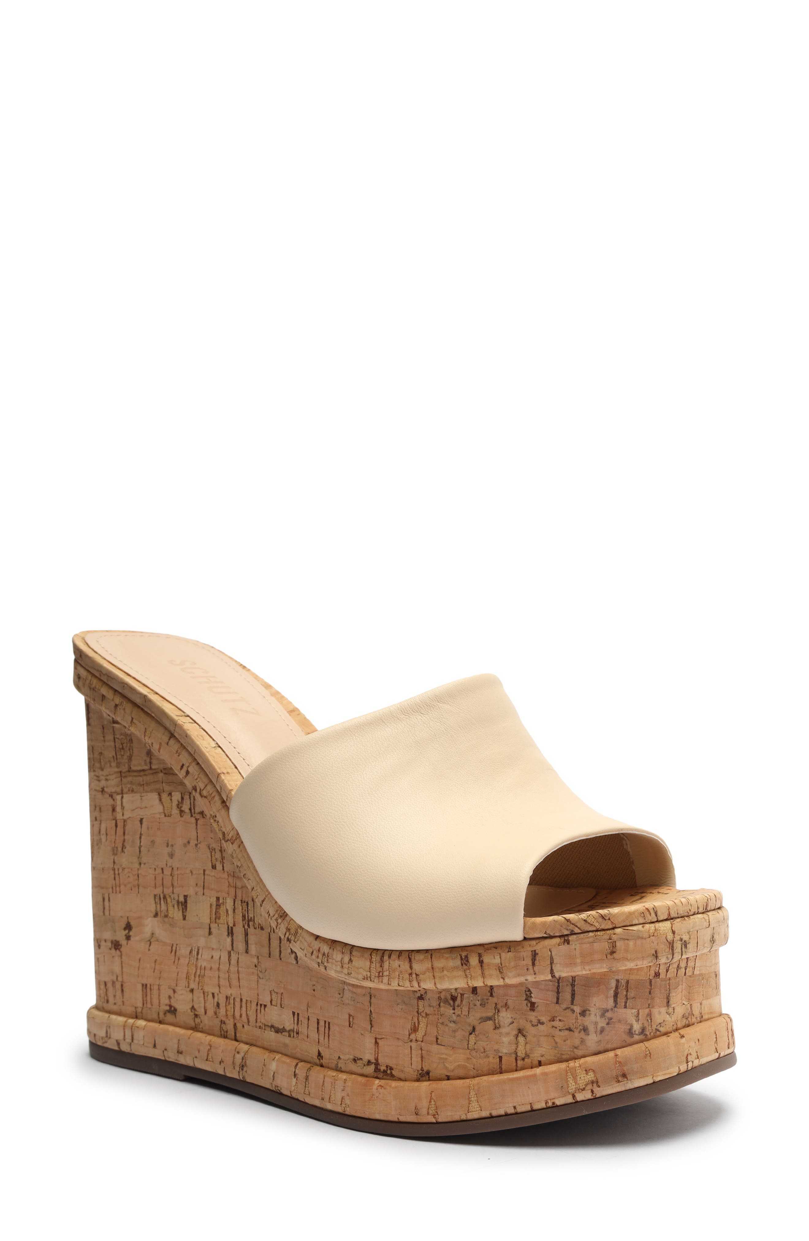 Dalle Platform Wedge Sandal, Main, color, EGG SHELL