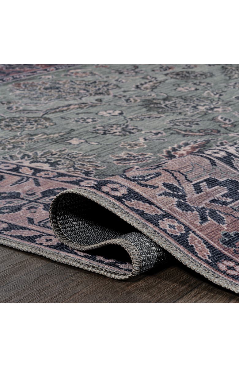 JONATHAN Y Victoria Ornate Persian All-Over Machine-Washable Area Rug, Alternate, color, Purple/Gray