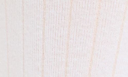 Nordstrom Ribbed Cotton Blend Crew Socks In White