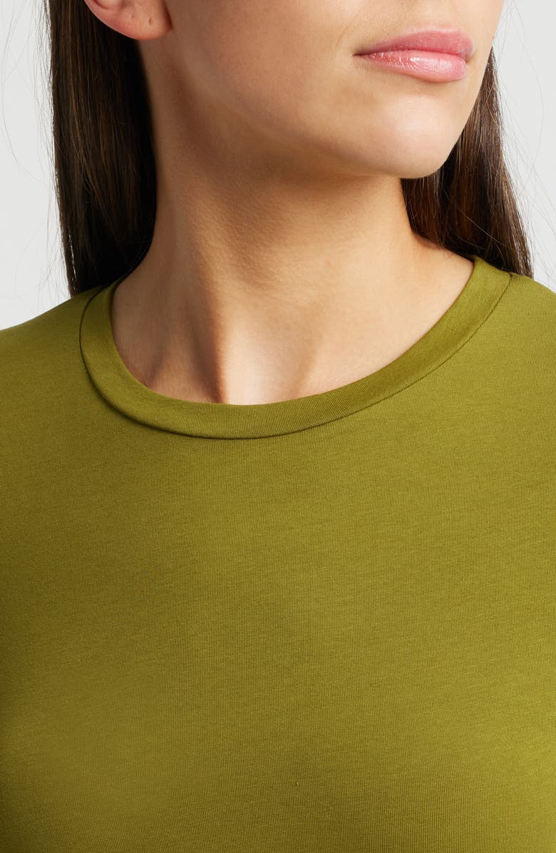 COS Slim Fit Long Sleeve Stretch Cotton Top, Alternate, color, 