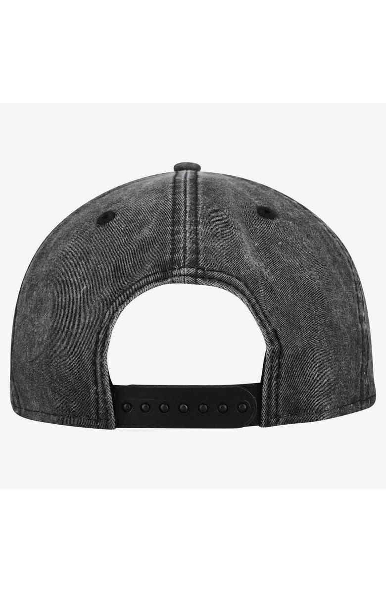 New Era Men's New Era Black New York Knicks Washed Tonal 9FIFTY Snapback Hat, Alternate, color, Black