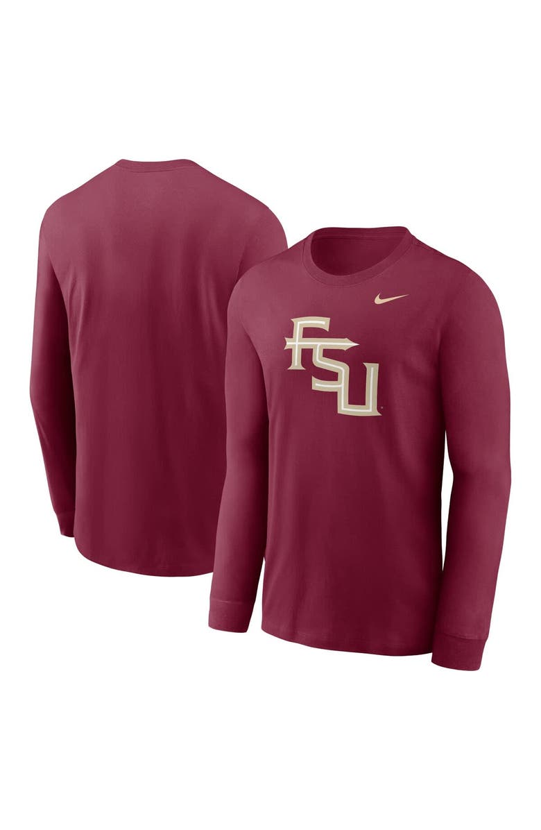 Nike Men's Nike Garnet Florida State Seminoles Alternate Logo Long Sleeve T-Shirt, Alternate, color, 