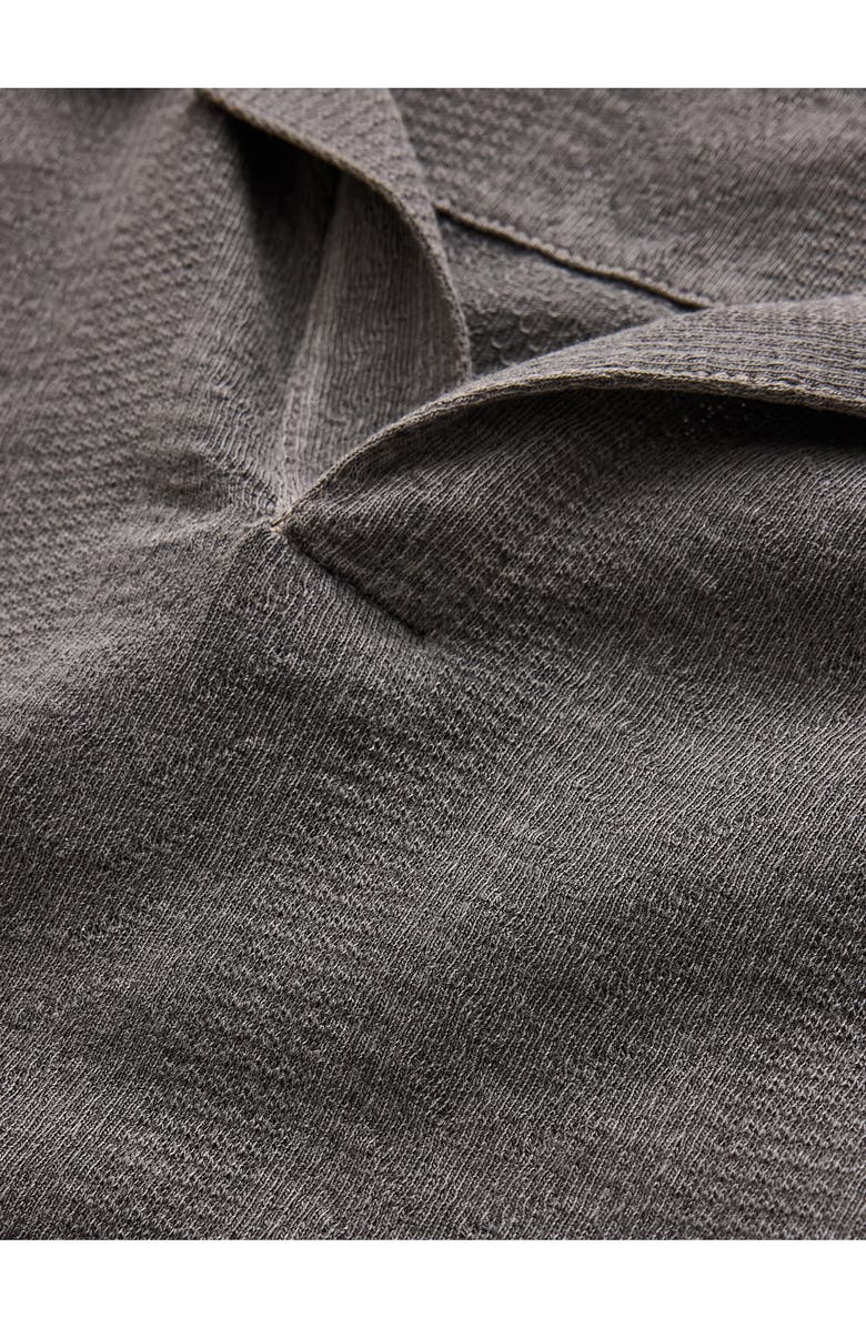 John Varvatos Zion Jacquard Cotton Polo, Alternate, color, Flat Grey