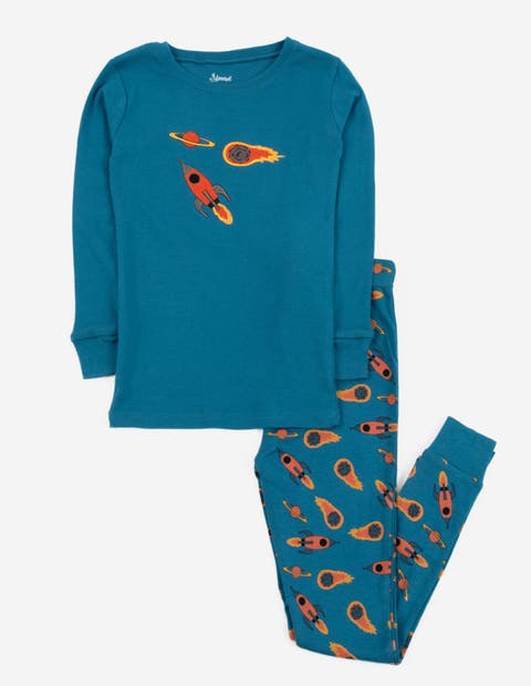 Two-Piece Printed Cotton Pajamas, Vehicles & Machines (Baby)