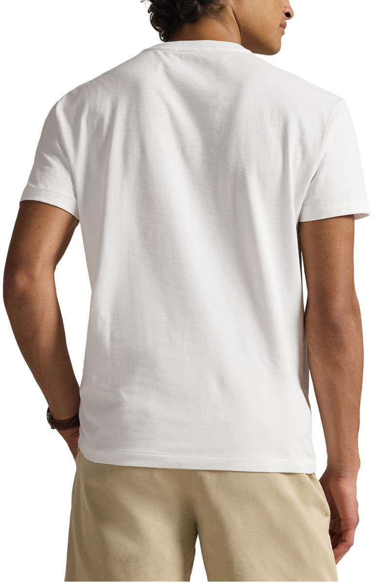 Polo Ralph Lauren Classic Fit Polo Bear Jersey Graphic T-Shirt, Alternate, color, White-Society Bear