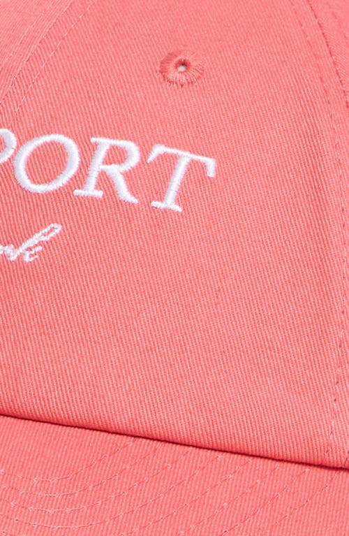 Sporty And Rich Sporty & Rich Sr Sport Baseball Cap In Desert Rose