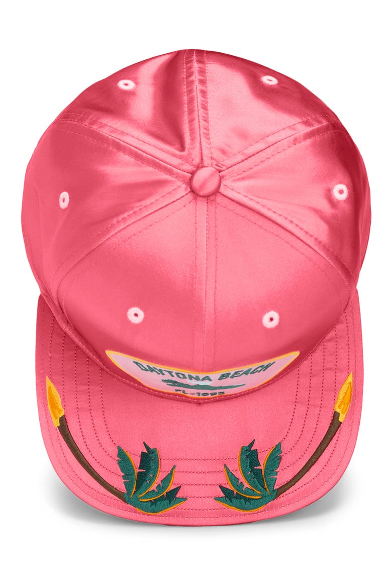 Florida Man Erupts Adjustable Snapback Cap, Alternate, color, MAGENTA