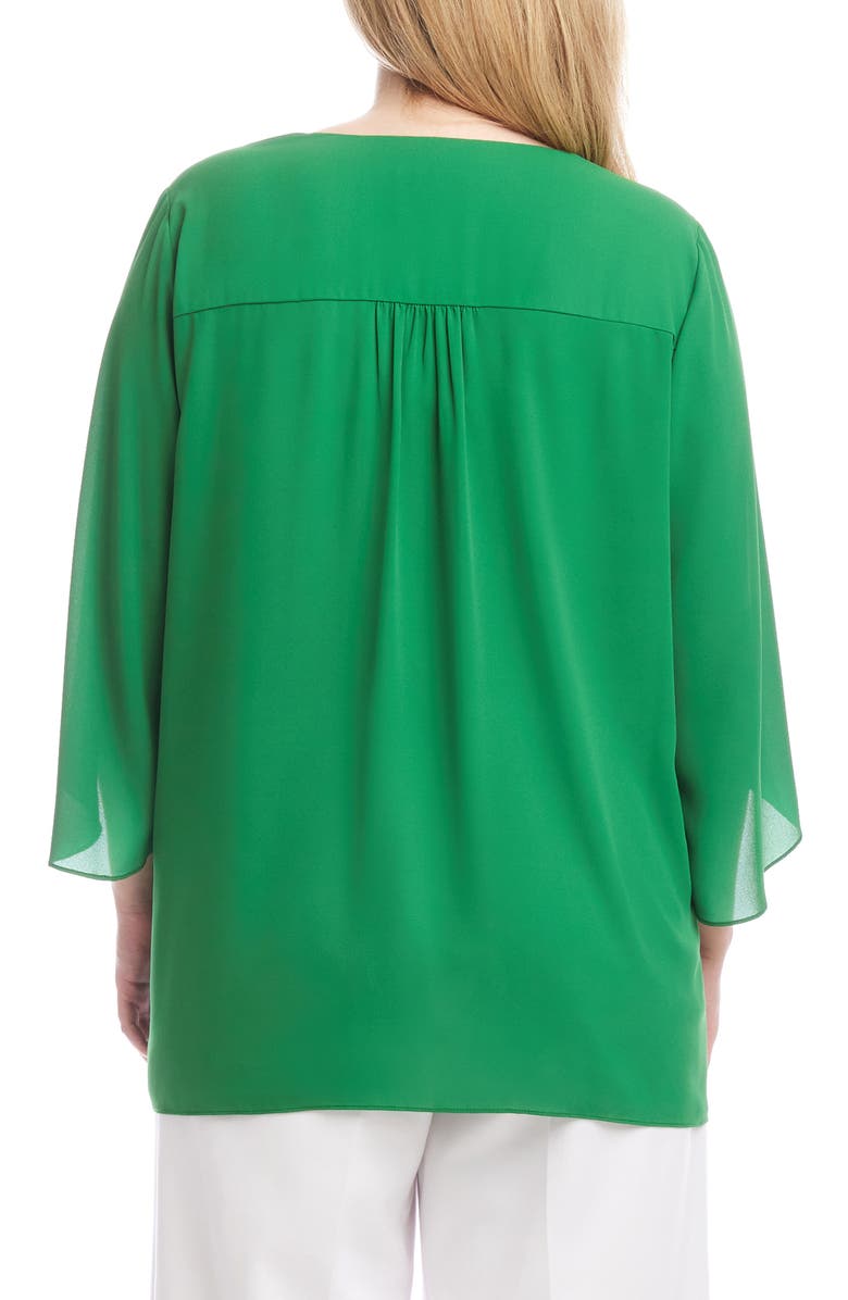 Karen Kane Crossover Hem Asymmetric Top, Alternate, color, 
