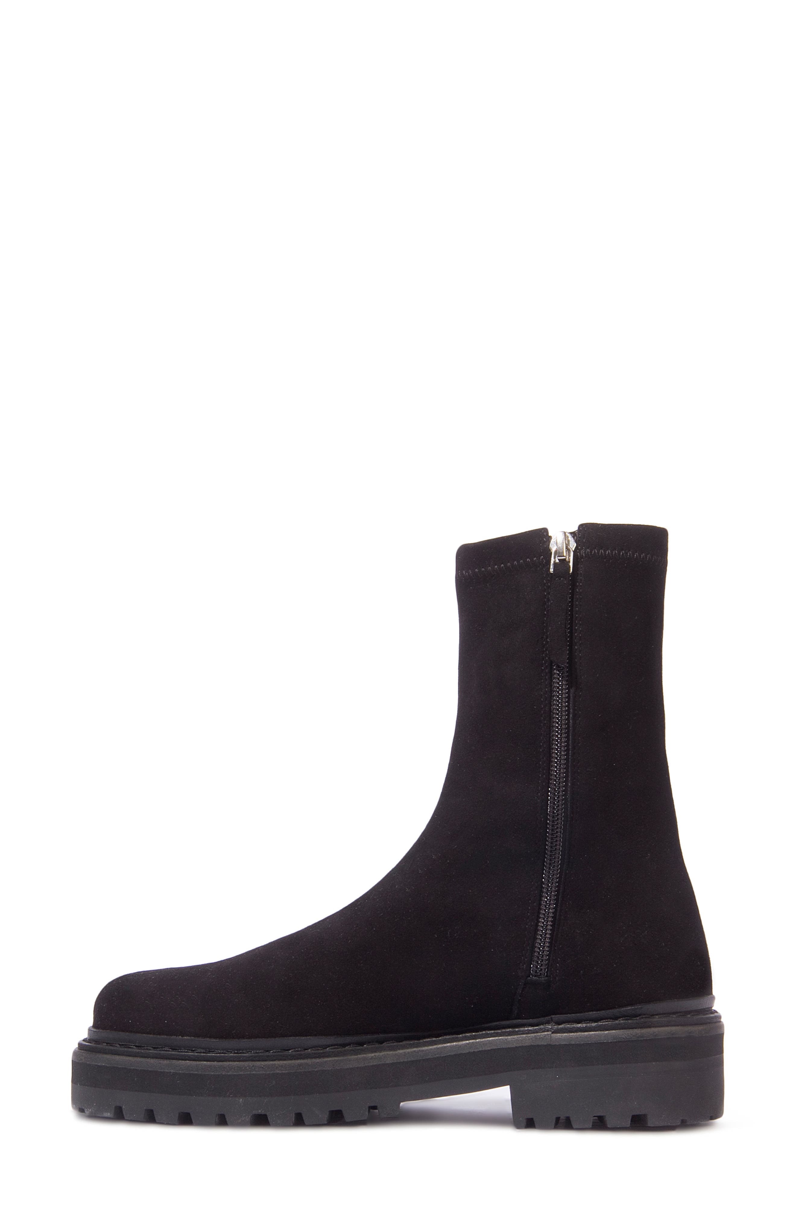BLACK SUEDE STUDIO Dani Lug Sole Bootie, Alternate, color, 