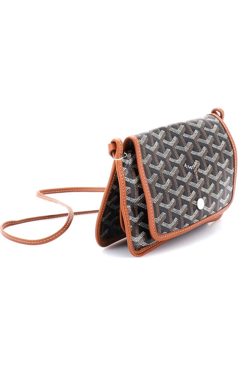 Pre-Owned Goyard Plumet Clutch Wallet Coated Canvas, Alternate, color, Brown