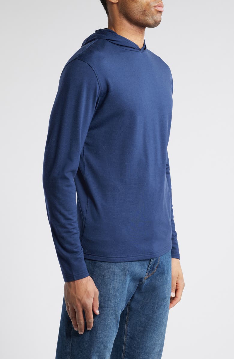 Peter Millar Crown Crafted Excursionist Flex Merino Wool Blend Hoodie, Alternate, color, 